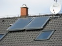 solární panely - sedlová střecha
